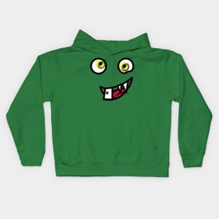 Goofy Monster Face Kids Hoodie